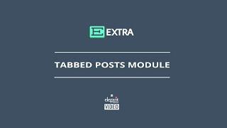 Extra Tabbed Posts Module