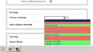 Creating cPanel accounts with WHM