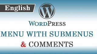 6.) WordPress Tutorials in English for Beginners - How to create Dropdown Menu with Submenus