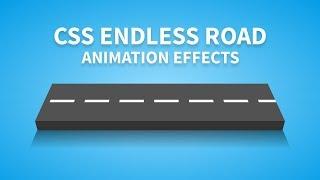 CSS Endless Road Animation Effects | CSS Isometric Design