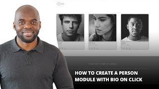 How to Create a Person Module with Bio on Click