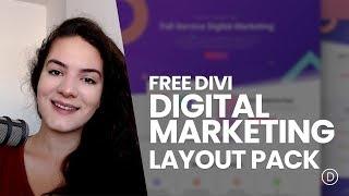 Get a FREE & Professional Digital Marketing Layout Pack for Divi