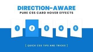 Direction-Aware Card Hover Effects | Pure CSS Effects