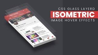 CSS Isometric Glass Layered Image Hover