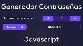 Creando una App Generador de Contraseñas con Javascript Puro
