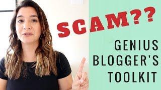 IS IT A SCAM?!  IS THE GENIUS BLOGGER'S TOOLKIT BUNDLE REALLY WORTH THE HYPE?  BLOGGING BUNDLE