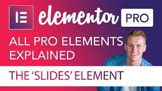 Slides Element Tutorial | Elementor Pro