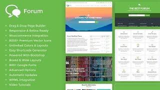 Forum WordPress Theme - Responsive bbPress and BuddyPress Template