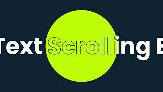 CSS3 clip-path circle() and Scrolling Text Animation Effects | Quick CSS Tutorial