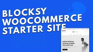 WooCommerce starter site for Blocksy Theme | Free WordPress theme!