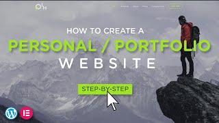 How to Create a Personal / Portfolio Website | 2021 Step-By-Step Guide!