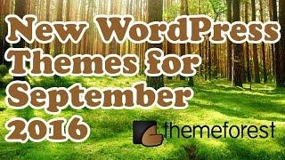 New Themeforest WordPress Themes September 2016