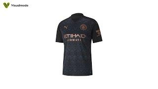 Manchester City Soccer Jersey Away 2020 Puma Unboxing