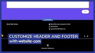 Jumpstart Your Website: Header and Footer