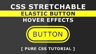 CSS Stretchable Elastic Button Hover Effects - Css Hover Effects - Pure CSS Tutorials