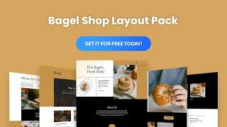 Get a FREE Bagel Shop Layout Pack for Divi