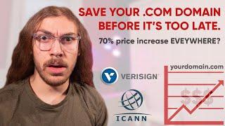 .COM Domain Prices Skyrocketing 70%?? | ICANN Verisign Drama