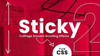 Sticky Text Full Page Scrolling Effects | Pure CSS Scroll Effects 2