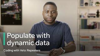 Lesson 3: Populate with dynamic data | Coding with Velo: Repeaters
