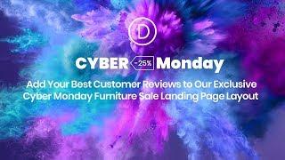 How to Add Your Best Customer Reviews to Divi's Exclusive Cyber Monday Furniture Sale Landing Page L