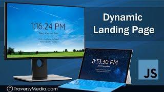 Dynamic Landing Page | JavaScript