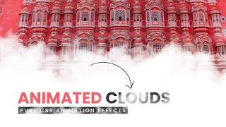 CSS3 Cloud Banner Animation Effects | Pure CSS Animated Clouds