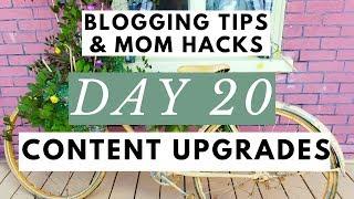 Become a Successful Blogger Faster by Offering Content Upgrades  Blogging Tips & Mom Hacks Series D