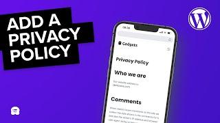 How to Add a Privacy Policy in WordPress (Really Easy!)