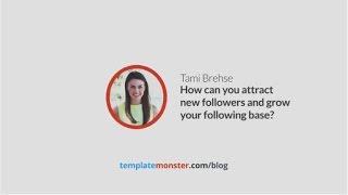 How can you attract new followers and grow your following base?