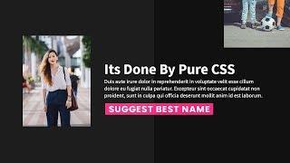 Pure CSS Scrolling Effects | Please Suggest Best Name For This