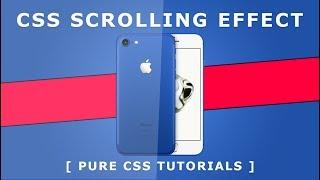 CSS Fixed Background Scrolling Effect - Pure Css Tutorials