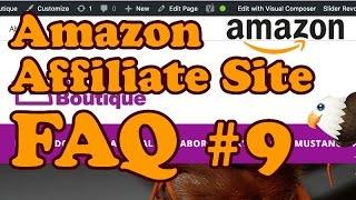 Amazon Affiliate FAQ 9 - Page Slider/Title Options Fix, Adding Own/Other Affiliate Products and more