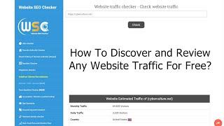 How To Discover and Review Any Website Traffic For Free?