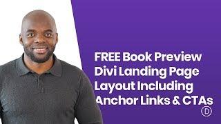 Download a FREE Book Preview Divi Landing Page Layout Including Anchor Links & CTAs