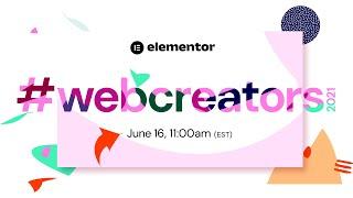 Join the web celebration of the year! #webcreators2021