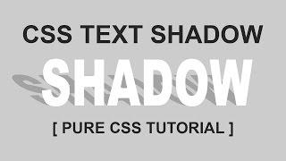 Pure Css TEXT Effect - Text Shadow - Paper Cut Out Letters