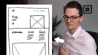 Preparing my portfolio page with a sketch - Basic Wireframing