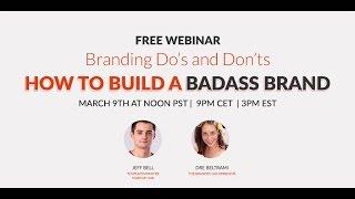 Branding Do's and Dont's with Andrea "Dre" Beltrami - Webinar