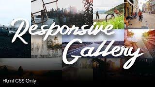 Responsive Image Gallery using Html CSS