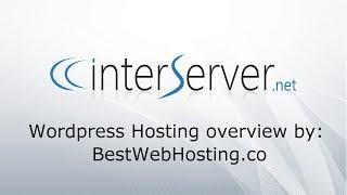 ᐉ INTERSERVER WORDPRESS HOSTING - service optimized for WordPress - overview by BestWebHosting.co