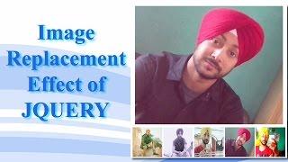 Image Replacement Effect of Jquery (Hindi).