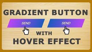 Gradient Button with Hover Effect using HTML and CSS