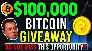 Do NOT Miss This $100,000 BITCOIN GIVEAWAY! (Full Details REVEALED)