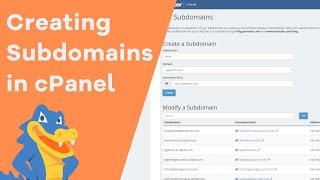 How to create a Subdomain in cPanel - HostGator Tutorial