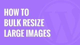 How to Bulk Resize Large Images in WordPress