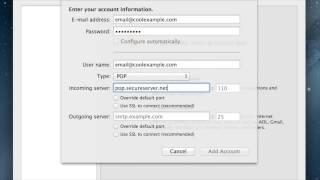 GoDaddy How-to - Setting up Email in Outlook 2011 for Mac