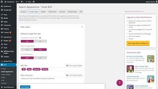 Yoast SEO WordPress Plugin Search Appearance Usage