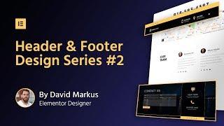 Header & Footer Design #2: Building Company
