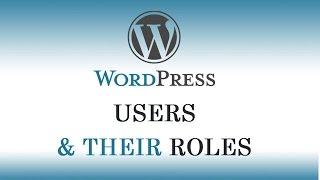 10.) WordPress Tutorials in Hindi / Urdu for Beginners - Users and their Roles in Wordpress