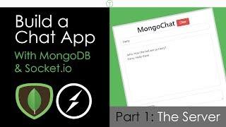 Build a Chat App With MongoDB & Socket.io [Part 1]